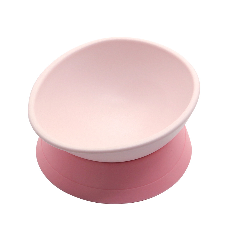 寶寶輔食吸盤硅膠碗，小孩防摔防滑吃飯碗